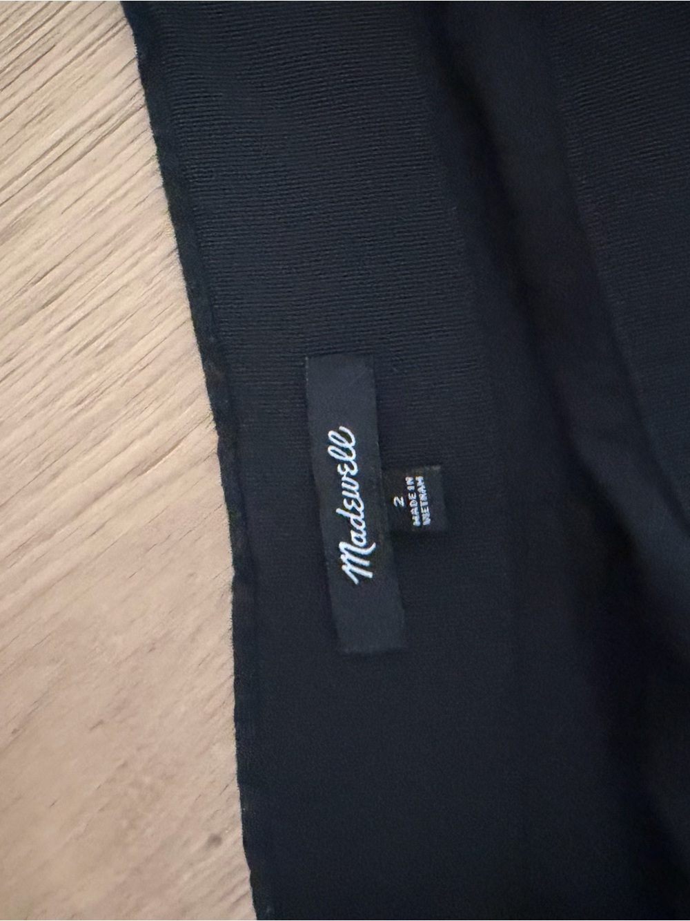 Madewell Black Button-Front Midi Skirt - Picture 3 of 3
